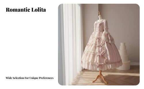 Doll-Like Princess Dress Voluminous Skirt Multi-Layered Lace Patchwork Dress Ribbon Feature Cosplay Formal Gown Vintage Inspired