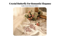 2 Pieces Rosy Fairy Hair Barrette S Sweet Design Wedding Fairy Hairpins Feather Hair Barrette Elegant Design for Weddings