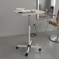 Height Adjustable Salon Tray Space Saving Adjustable Salon Tray Stand