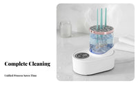 Gentle on Bristles Automatic Brush Cleaner and Dryer Easy to Clean Makeup Brush Washer and Dryer Splash-Proof Design for Home Use, Bathroom