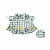 Porch Goose Costume Pastoral Design Goose Statue Dress Set Flower Embellished