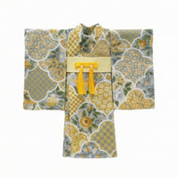 Wrap-Front Doll Robe Wide Sleeves Doll Kimono Waist Toy Apparel