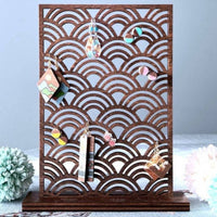 Wooden Earring Display Stand Stable Base Desktop Earring Rack Easy Assembly