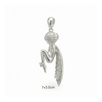 Angel Pendant Necklace Shiny Angel Pendant Necklace Hanging Loop