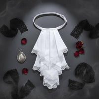 19th-Century Jabot Collar Darkly Romantic Jabot Vintage for Costume Party