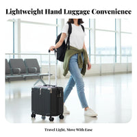 18-Inch Carry-on Case Organized Interior Hardshell Carry-on for Students