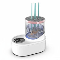 Gentle on Bristles Automatic Brush Cleaner and Dryer Easy to Clean Makeup Brush Washer and Dryer Splash-Proof Design for Home Use, Bathroom