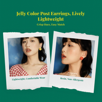 Round Post Earrings, Candy-Colored, Comfortable, Non-Allergenic, versatile Wear, snug-fit, Fashionable Accent