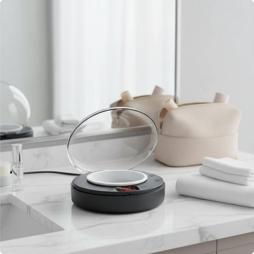 Electric Depilatory Heater Compact Portable Depilatory Heater Flip-up Lid