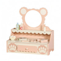 Play Vanity with Mirror Realistic Toddler Vanity Set Easy to Assemble for Girls