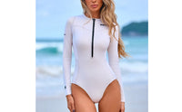 Sun Protection 2mm Full Body Wetsuit Thermal Insulation Women's Full Body Wetsuit Flexible Fit Long Sleeve Diving Suit Waterproof for Surfing, Snorkeling