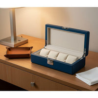 Watch Storage Box Stitched Edges Watch Organizer Box Dust Protection