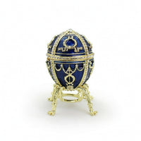 Egg Trinket Box Ornate Egg-Shaped Trinket Box Rhinestone for Collectors