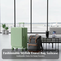 Front-Accessibleing Hardside Suitcase Long-Lasting Construction Wheeled Cabin