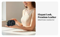 Pleated Coin Purse Small Size Mini Change Wallet Double Fastener Pouch Multi-Functional Zip Coin Pouch Minimalist Design