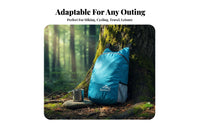 Outdoor Foldable Backpack, Lightweight Skin Pack, Water-Resistant, Large Capacity, Adjustable Straps, Unisex