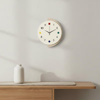 Creative Art Clock 2D Flat Design House Decoration for Office, Bedroom