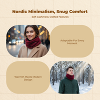 Cashmere neck warmer for running