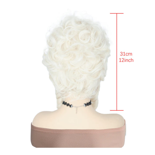Synthetic Hairpiece Voluminous Lace-Cap Hairpiece Adjustable Fit