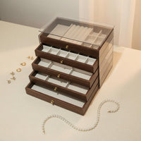 5-Layer Jewelry Box Tangle-Tangle-Resistant Organization Band Necklace Storage