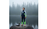 1.5mm Thermal Wetsuit Cold Protection Kids' Full-Piece Wetsuit Single Piece Neoprene Suit 4-Way Stretch for Surfing, Snorkeling