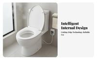 Constant Temperature Heating Heated Toilet Seat Energy Saving Smart Warming Toilet Lid IPX6 Waterproof Bathroom Fixture 24V Safe Voltage for Homeowners, Families, Seniors, Home, Restroom