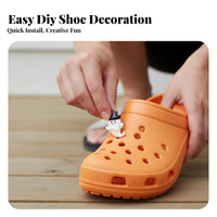 Food-Themed Shoe Fastener Glossy Finish Clog Decoration Easy to Use for Teens