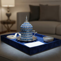 Turkish Coffee Cup Set Ornate Gold Rim Coffee Cups Heat Retention