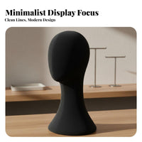 Velvet Head Form Elegant Design Hairpiece Display Stand Stable Base