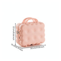 Cosmetic Case with Lock Compact Suitcase with Handle Multi-Purpose for Travel