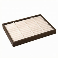 Jewelry Display Tray Beige Textile-Lined-Lined Jewelry Tray Scratch-Resistant