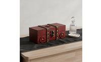 Vintage Wooden Storage Box Photography Prop Retro Trinket Box Multipurpose Decorative Storage Chest for Photographers, Dresser Top, Window Display