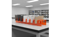 Tile Sample Display Rack Strong Load-Bearing Acrylic Tile Display Stand Slotted Stone Sample Holder Space-Saving Design