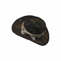 Witch Hat, Distressed Large Fedora, Cosplay Accessory