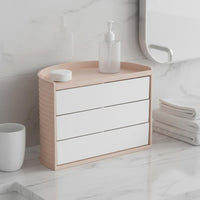 Rotating Makeup Organizer Multi-Compartment Cosmetic Storage Box Large Capacity