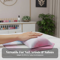 2 Pieces Marble Pattern Octagonal Manicure Mat Japanese Design Nail Hand Pillow Easy to Clean for Manicurists, Beauty Studio, Home Use