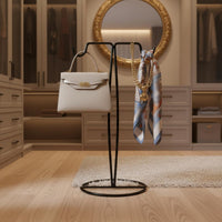 Freestanding Purse Display Stand Black handbag Display Stand Upright Frame Retail Fixture