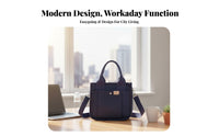Multi-Pocket Utility Bag Multiple Carrying choices Shoulder Purse for Work, Moms