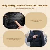 Heated Vest Adjustable Fit Winter Outdoor Hydration Storage