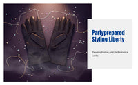 Cosplay Party Patent Leather Gloves for Women, Shiny Full Finger, Halloween, Performance