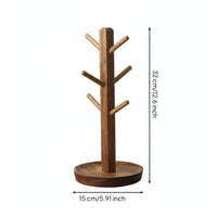 Solid Wood Bracelet Display Rack Vintage Design Necklace Holder Stand Multi-Purpose for Desktop, Dresser Top, Entryway
