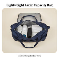 Airplane Friendly Large Capacity Weekender Bag Multiple Carrying Options Weekender Duffel Bag Sturdy for Women, Short Trips, Airport, Beach