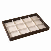Jewelry Display Tray Beige Textile-Lined-Lined Jewelry Tray Scratch-Resistant