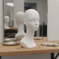 Hairpiece Head Mannequin Anti Hat Display Head Versatile Hairpiece Display Bust for Cosplayers, Styling Practice