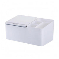 Automatic Lid Box Rectangular Desktop Organizer Space-Saving