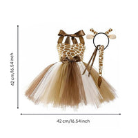 Tiger Tutu Costume Set Skin-Friendly Tiger Tutu Set Strapless Top for Cosplay