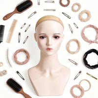 Hairpiece Display Head Easy to Decorate Jewelry Display Bust for Salon Owners