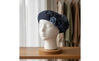 Floral Jean Beret Japanese Design Headwear Fashionable for Women