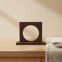 Folding Screen Jewelry Display Large Capacity Earring Display Rack Walnut Wood Jewelry Holder Decorative Earring Storage Rack