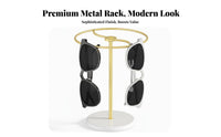 Space-Saving Tabletop Glasses Display Stable Construction Metal Countertop Eyewear Holder High Capacity for Boutique Owners, Vanity Table